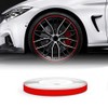 Quattroerre Refractive Wheel Trim for Car Wheels, Red