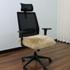 RZLWOOL Real Sheepskin Seat Cushion Non Slip Comfortable Natural Wool