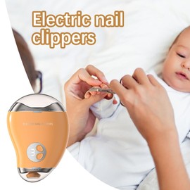 BYVCUI Electric Nail Trimmer electric nail clipper nail clippers baby nail trimmer baby nail clippers electric nail file Ideal for Adults and Kids Gentle Nail Grinder (yellow)