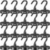 DIYMAG Black Magnetic Hooks, 118 LB Heavy Duty Strong Magnet
