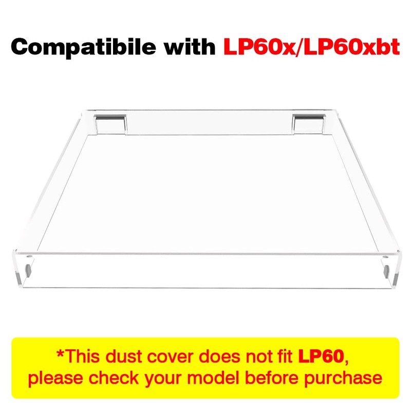 MANAYO Replacement Dust Cover for AT-LP60X/ATLP60XBT, Acrylic Record Player Dust