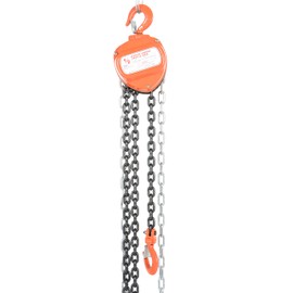 Vestil HCH-2-15 Hand Chain Hoist, Hook Mount, 1 Ton Capacity, 15' Standard Lift, 12" Headroom