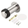 sourcing map Door Stopper Cylindrical Floor Mount Stop Brushed Stainless