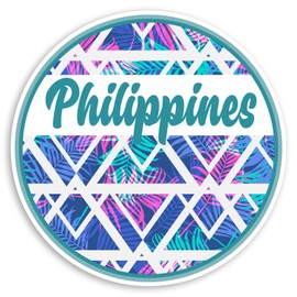 2 x 10cm Tropical Philippines Vinyl Stickers Asia Travel Luggage Sticker #34135 (10cm Wide)