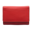 Visconti Rainbow Collection Leather Biola Purse RFID Blocking RB39 Red