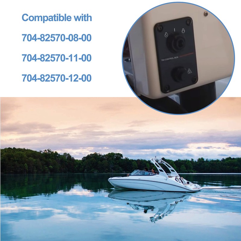 704-82570-08-00 Single Engine Key Switch Panel by Wadoy Compatible with
