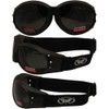 Global Vision Eliminator Black Frame Dirt Bike Padded Motorcycle Goggles
