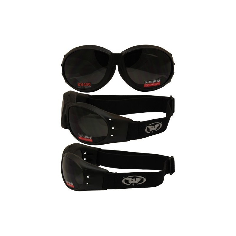 Global Vision Eliminator Black Frame Dirt Bike Padded Motorcycle Goggles