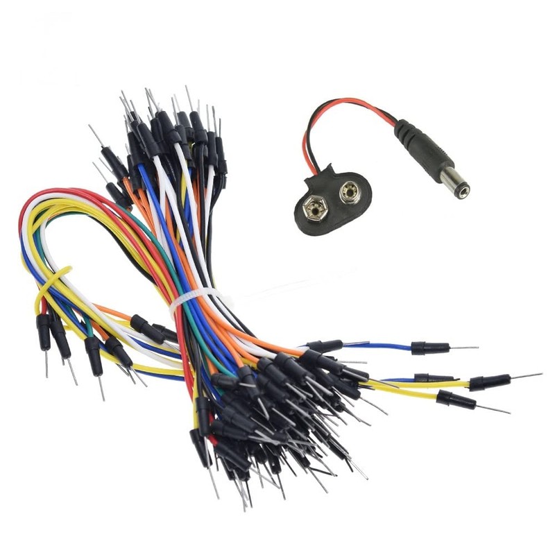 Basic Electronic Starter Kit for Arduino Breadboard Power Jumper Wires