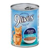 9Lives 4 Cans 9Lives Meaty Pate Wet Cat Food with