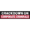 Crack Down on Corporate Criminals Magnetic Car Bumper Sticker Fridge