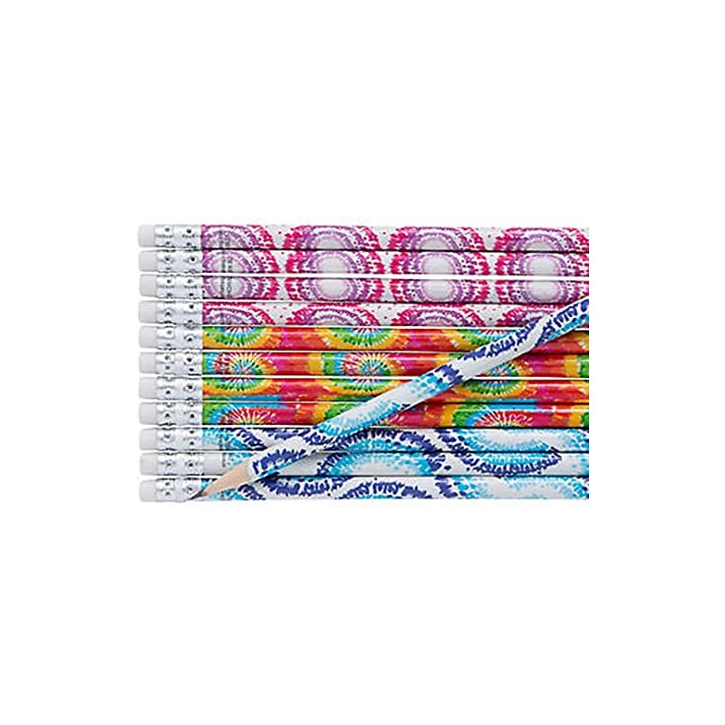 HAPPY DEALS ~ Tie Dye Pencils | 24 Count |