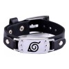 Universo en Linea Pulsera Brazalete Aldea Hoja Konoha Naruto Cuero