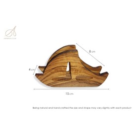 Olive Wood Napkin and Tissues Holder | Ideal for Decorating The Dinner Table | Practical Accessory in The Kitchen Table Dining Room Counter Tops | Indoor Outdoor Picnic Restaurants Cafe (Apple)
