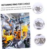 Zerodeko 150Pcs Shaft Snap Rings Stainless Steel for Easy Installation