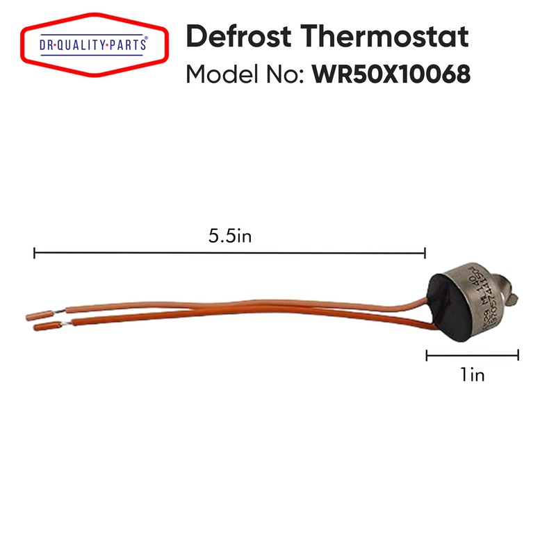 DR Quality Parts Replacement Part for WR50X10068 Defrost Thermostat -for