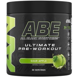Applied Nutrition Applied Nutrition Bundle ABE Pre Workout 375g + Creatine 250g + 700ml Protein Shaker | All Black Everything Pre Workout Powder, Energy & Performance with Creatine, Beta Alanine (Sour Apple)