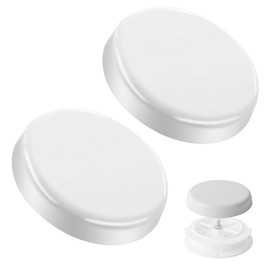 Aussio 2-Pack Mushroom Style RV Plumbing Vent Cap, Universal RV Attic Mushroom Roof Vent Cover Replacement for Trailer Camper Ceiling Roof Plumbing Ventilator Cap - White
