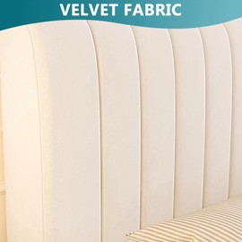 King/Double/Single Size Headboard Slipcover Universal Bed Headboard Covers Dustproof All-inclusive Padded Modern Elastic Headboard Cover Stretch Dustproof Bed Head Cover Protector For Bedroom Decor(6#