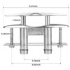 NovelBee 8 Inch Boat Pull Up Flush Mount Cleat,316 Stainless