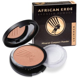 African Erde Bronzer Powder Shimmer with Fine Glitter