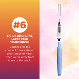 Sakura Koi Water Brush - Water Brush for Watercolor - 9 ml Tank - Medium Brush Tip