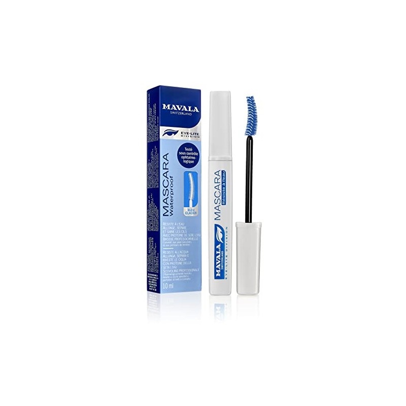 Mavala Mascara Waterproof, Glacier Blue, 0.32 Oz