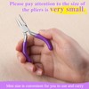 SPEEDWOX 3-Inch Chain Nose Pliers - Miniature Pocket Plier for