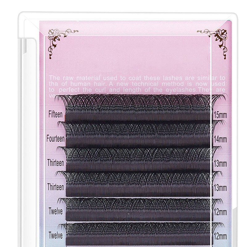 Extensión de Pestañas Soft Mixed Fluffy Falsas Pestañas Cluster para
