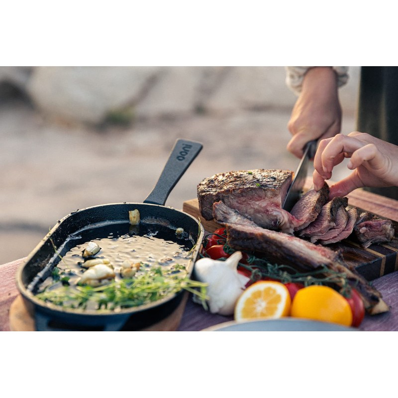 ooni Cast Iron Sizzler Pan - Griddle Frying Pan, 12"