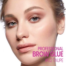 Kaely Professional Makeup Brow Glue,Tinted Eyebrow Gel,Eyebrow Mascara Waterproof,Gel para cejas a prueba de agua,Eye Brow Fast Sculpt,Vegan & Cruelty-Free,1Pcs-02 Taupe