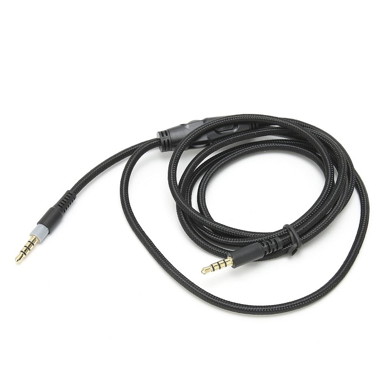 Slim Audio Cable Jack, Microphone Volume Control Replacement Audio Aux