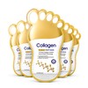 Collagen Feet Masks 5 Pairs, Moisturising Foot Peel Mask for
