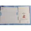 Vtg NEW Charlie Brown Snoopy Peanuts Glitter Christmas Card Envelop