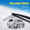 HRSNO 24"+18" Windshield Wipers With 14" Rear Wiper Blade Sets