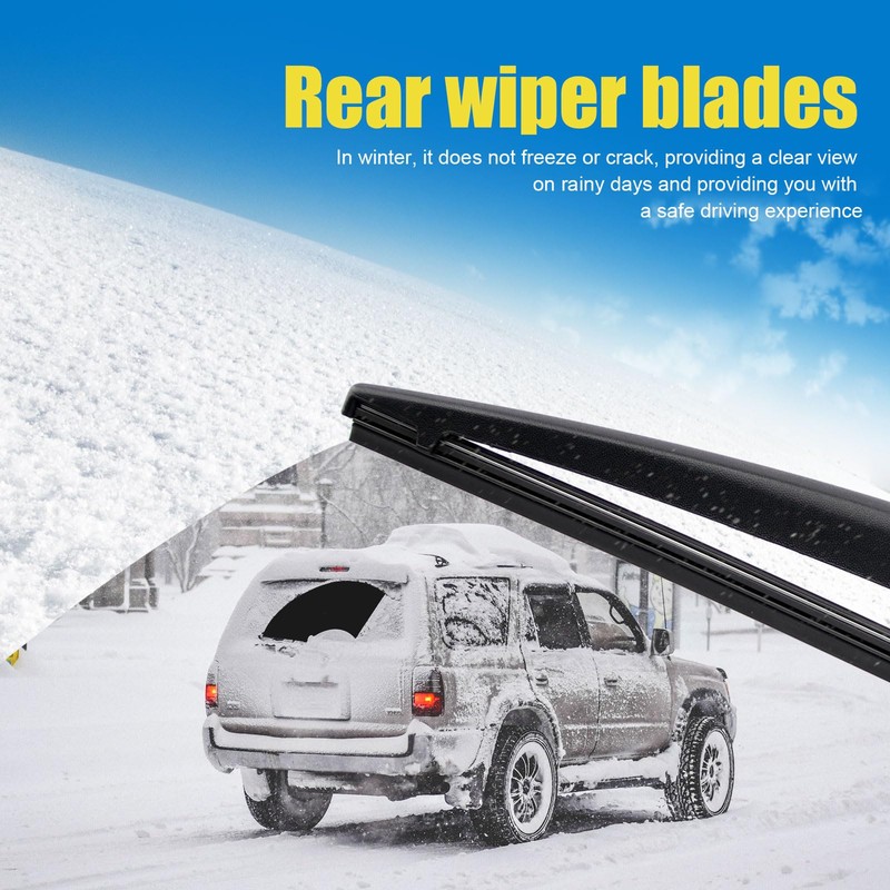 HRSNO 24"+18" Windshield Wipers With 14" Rear Wiper Blade Sets