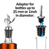 Ptwola 12pcs Liquor Pourer Adapters for Large Liquor Alcohol Bottles