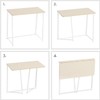 WOHOMO Folding Desk, Small Foldable Desk 31.5" for Small Spaces,