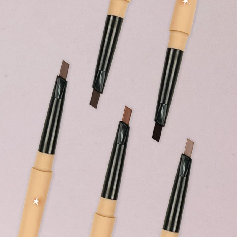 Kara Beauty Lápiz De Cejas De Doble Punta Marrón Oscuro