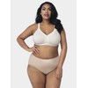 Curvy Couture Women's Plus Size Cotton Luxe Unlined Wire Free
