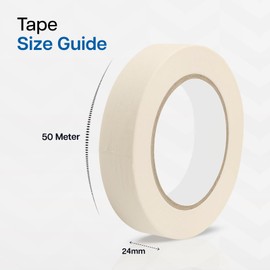 WINSOME All Purpose Masking Tape – 50 m x 24 mm Drafting Tape for Painters, Artists, Crafts, DIY, Watercolor Paintings, Labeling, Paintings, Decorating | Easy Peel Tape Roll
