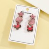 Zeshimb Bohemian Starfish Seashell Crab Turtle Earrings Set Wooden Printed