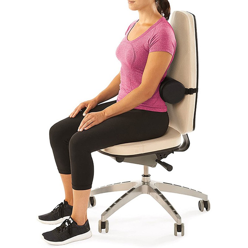 Lumbar Roll Pillow Multifunctional Memory Foam Back Roll Waist Support