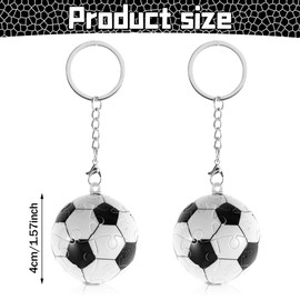 LGWJHCY 2 x Puzzle Football Accessories, Keyring for Football Teams, Football Wallet Pendant, Mini Puzzle Lover, Sports Small Gift, Sports Ball Match Keepsake., black-white