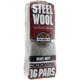 Homax Products 4 4 Steel Wool Pad, No Grit, Gray (1-Pack), 106607-06-1
