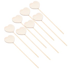 8Pcs Make Your Own Fairy Wand, DIY Fairy Wands Fairy Sticks Unfinished Wood Heart Wands Graffiti Painting Toy for Girls Princess Art Crafts Cosplay Costume Party Supplies