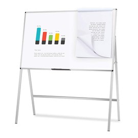 VIZ-PRO Magnetic H-Stand Whiteboard/Adjustable Dry Erase Easel,36 x 48 Inches