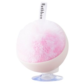 Yamazaki Sangyo 178803 Sponge Washbasin Bath Bon-kun, Refreshing Pom Pom with Case, Antibacterial, Pink
