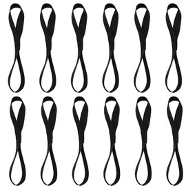 Gurxi Pack of 12 Lashing Loops Short Double Loops Lashing Loops Motorcycle Transport Belt Loops with Loop Nylon 100 kg Load Capacity 20.5 x 2.5 cm for Bicycle Motorcycle Trailer