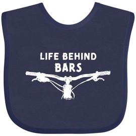 inktastic Life Behind Bars Mountain Bike Baby Bib Navy Blue 3ab08